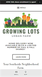 Mobile Screenshot of growinglotsurbanfarm.com